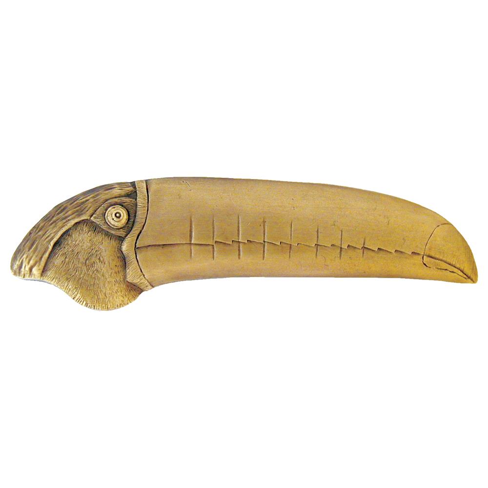 Notting Hill NHP-330-AB-L Toucan Pull Antique Brass (Left side)